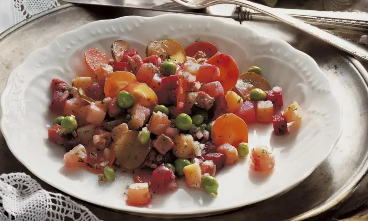 Questa vinaigrette veniva servita alla tavola reale: una ricetta del XVIII secolo