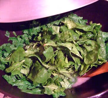 Spinaci con pomodorini