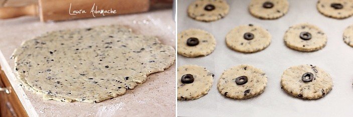 Biscotti quaresimali con olive e rosmarino preparazione