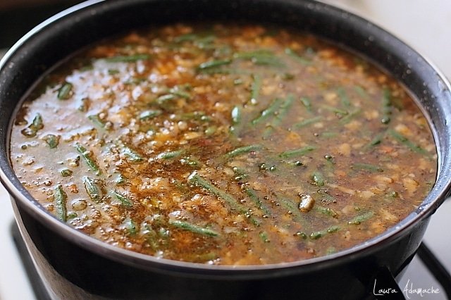 zuppa di fagioli bolliti