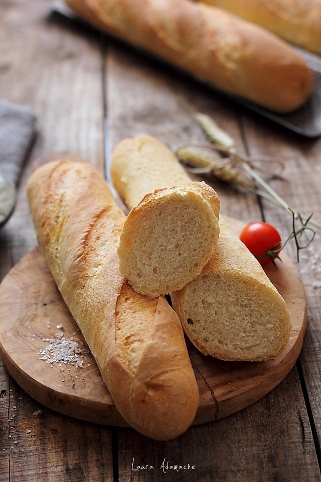 baguette fatte in casa a fette