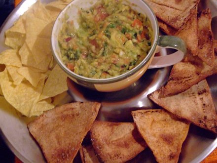 Guacamole con patatine