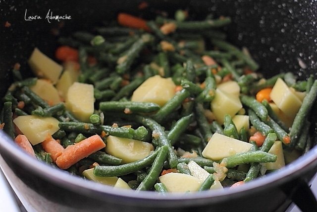 verdure per zuppa di fagioli