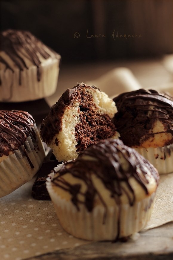 Muffin Digiuno con Vaniglia e Cacao-dettaglio