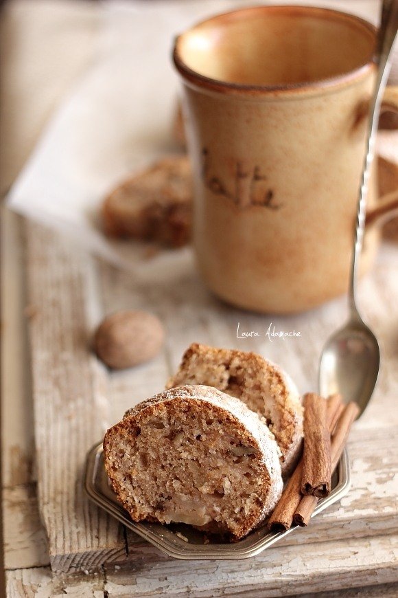 Torta quaresimale con pere e noci