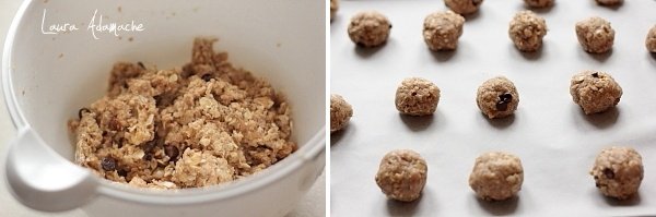 Preparazione dei biscotti d'avena