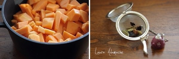 Preparazione della marmellata di zucca