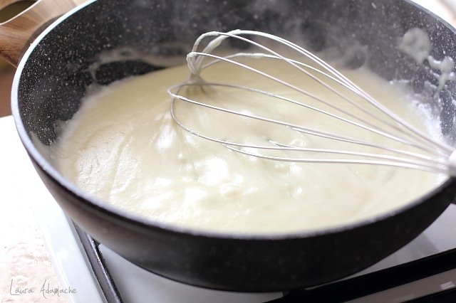 Preparazione della besciamella a digiuno per spinaci