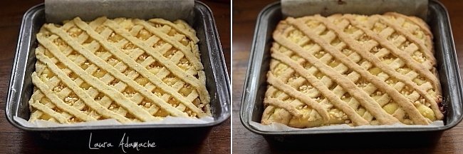 Crostata quaresimale con preparazione di crema al caramello