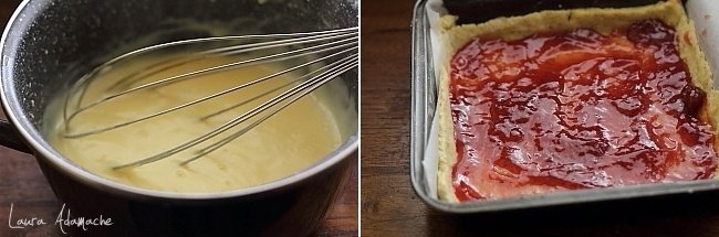 Crostata quaresimale con preparazione di crema al caramello