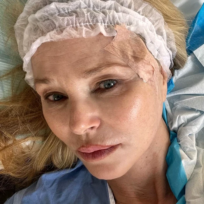 Christie Brinkley nel letto d'ospedale