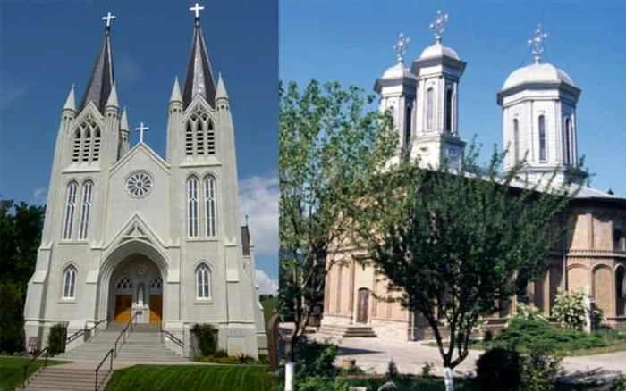 Le differenze tra le due chiese possono essere facilmente notate / foto: adevarul.ro