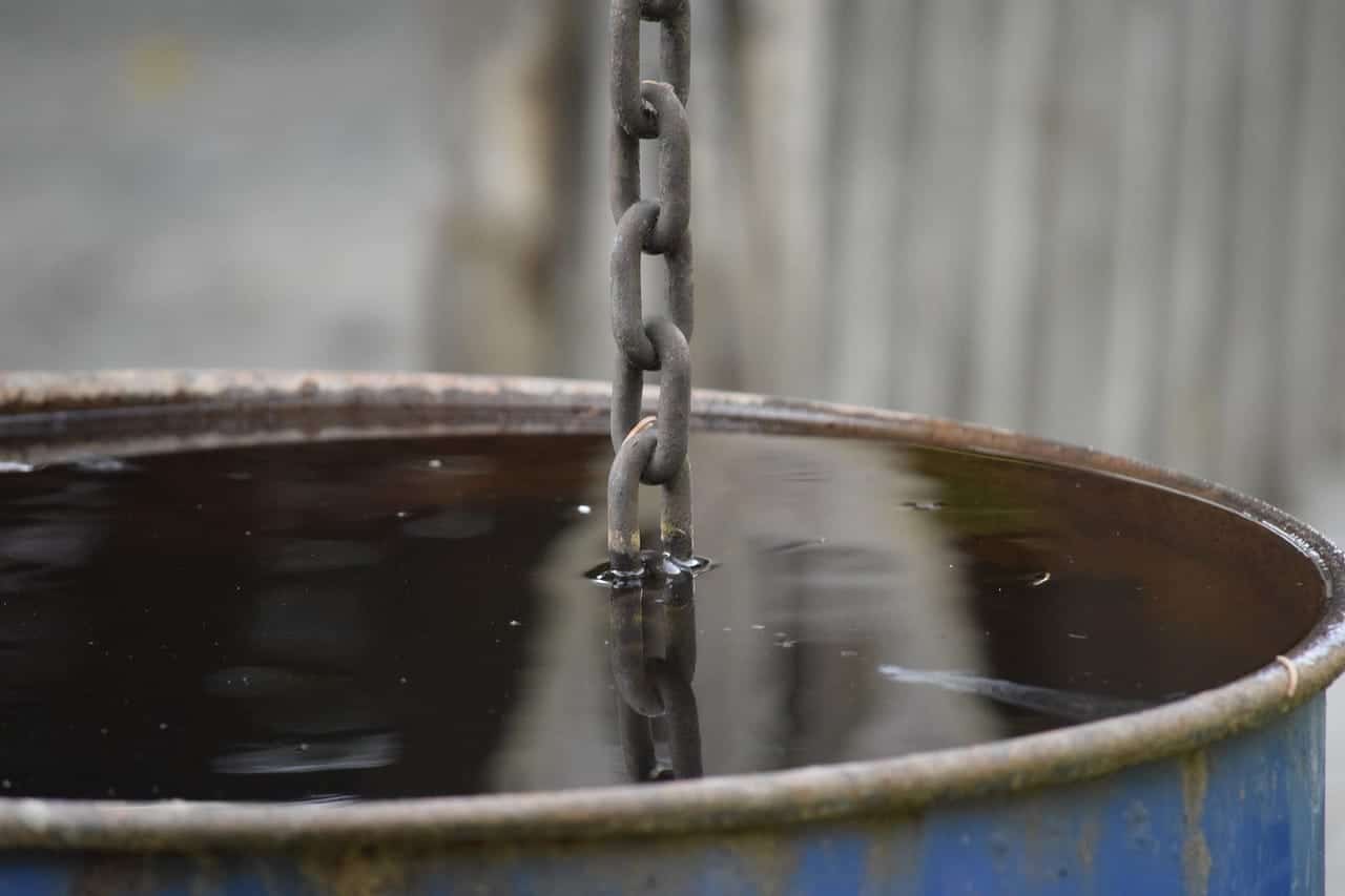 barile di acqua piovana